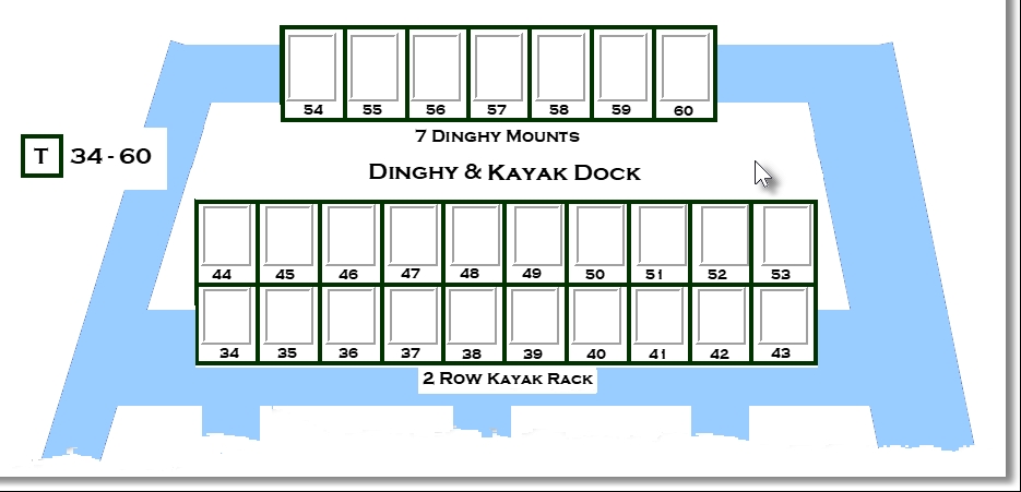 Dinghy DOck and Kayak Rack Stoarge Screen from Marina Mate marina invoicing software